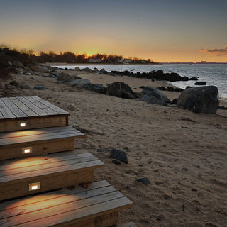 WAC Lighting LEDme Vertical Outdoor Step and Wall Light 120V, White