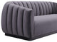 Arno Grey Velvet Sofa - Grey