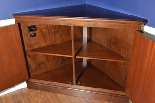 Mahogany Two Door Corner Cabinet by Leighton Hall