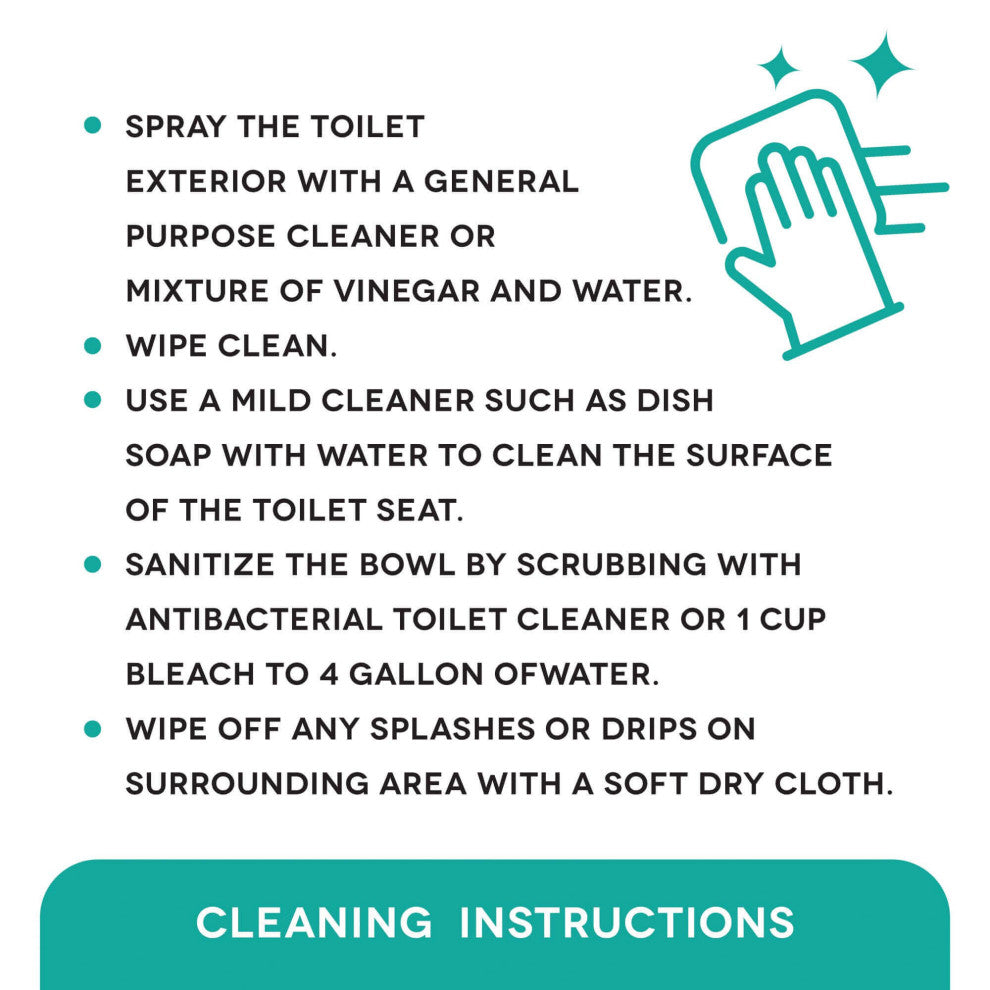 Fine Fixtures Dual-Flush Round One-Piece Toilet, Seat Included, 10" Rough in