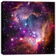 Epic Graffiti "Magellanic Cloud" Hubble Space Telescope Giclee Canvas, 18"x18"