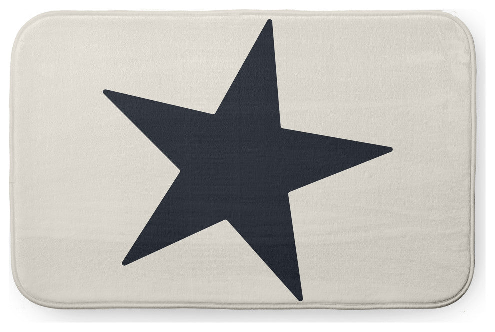 34" x 21" Big Star Bathmat, Shark Blue