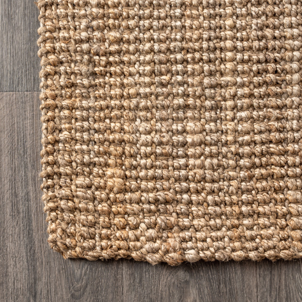 Pata Hand Woven Area Rug, Natural, 2'2"x8'