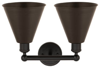 Ballston Cone 2-Light 17" Bath Vanity Light, Oil Rubbed Bronze