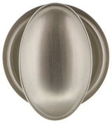 Single Classic Rosette With Homestead Knob, Satin Nickel