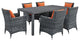 Summon 7-Piece Outdoor Patio Sunbrella Dining Set