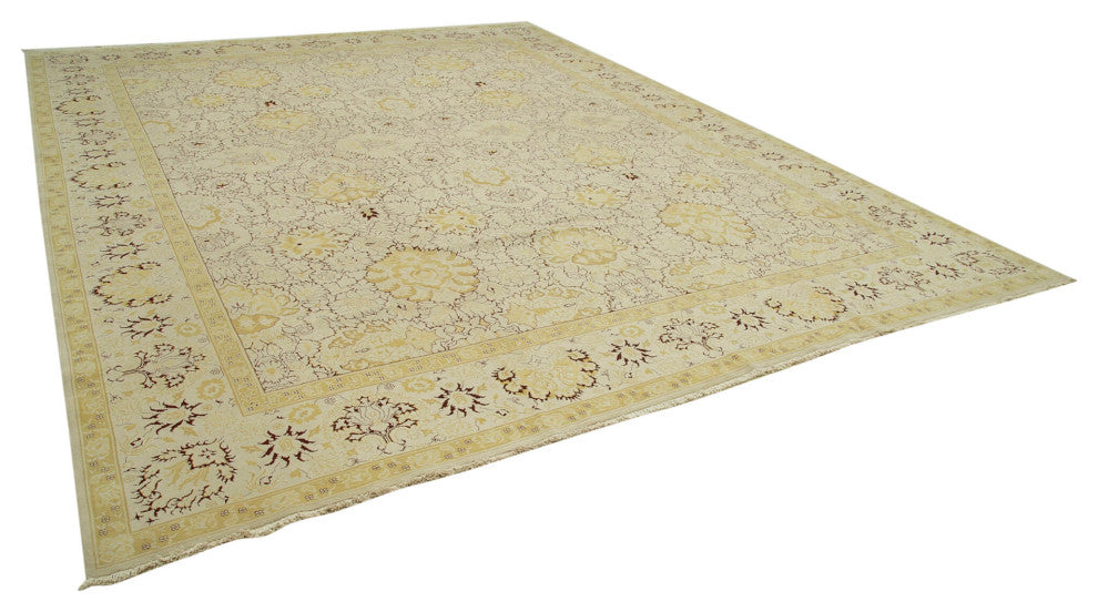 Rug N Carpet - Handwoven Oriental 11' 11" x 15' 0" Large Oushak Area Rug