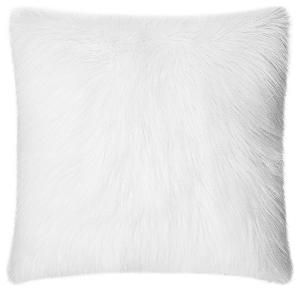Arctic Fox Pillow - White