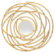 Woven Vine Cx Mirror, Antique Gold