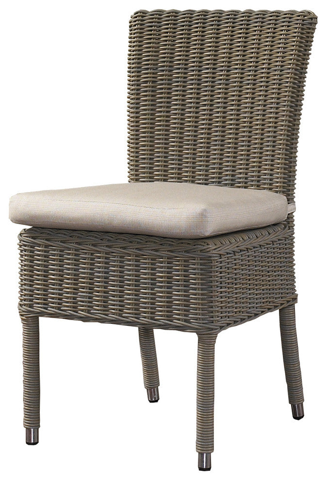 Outdoor Boca Chair With White Outdoor Cushion