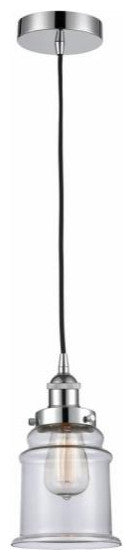 Innovations 616-1PH-PC-G182 1-Light Mini Pendant, Polished Chrome