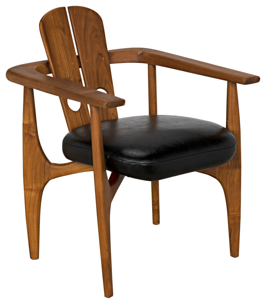 Kato Chair, Teak With Leather