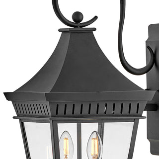 Hinkley Chapel Hill Large Wall Mount Lantern, Museum Black
