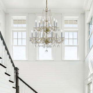 Crystorama Traditional Crystal 12-Light Chandelier