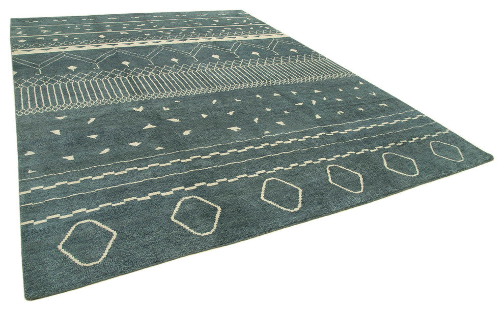 Rug N Carpet - Handmade Decorative 10' 2'' x 13' 8'' Moroccan Area Rug