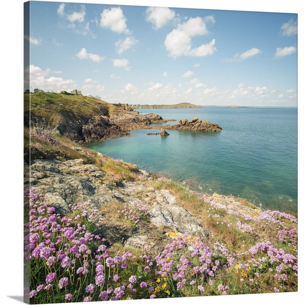 "Saint Lunaire, Bretagne" Wrapped Canvas Art Print, 24"x24"x1.5"