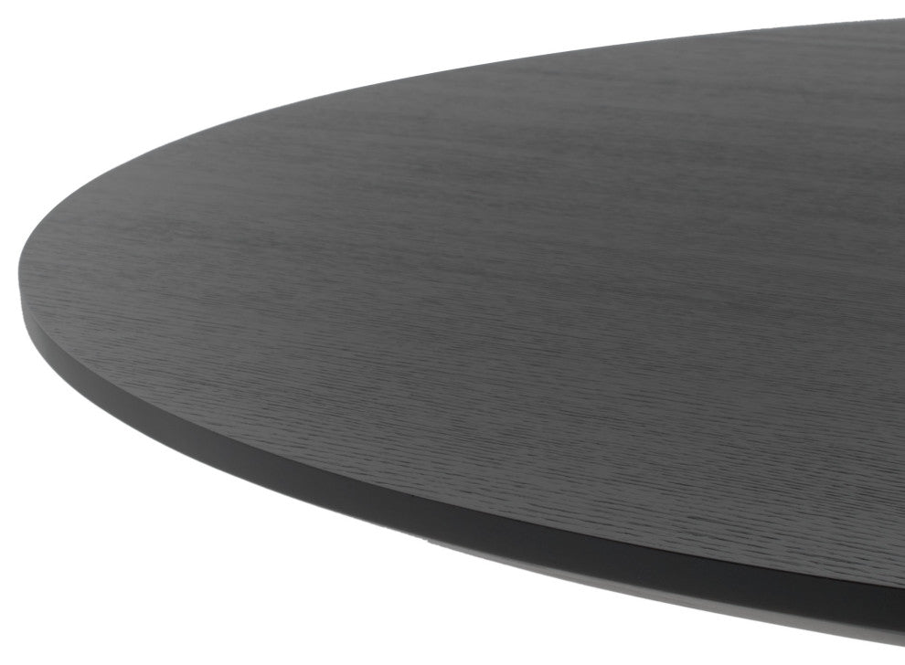 Safavieh Couture Carolee 46" Round Dining Table, Black
