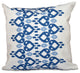Boho Chic , Geometric Print Pillow, Blue, 18"x18"