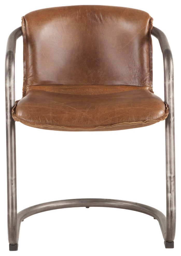 Chiavari Leather Chair, Brown