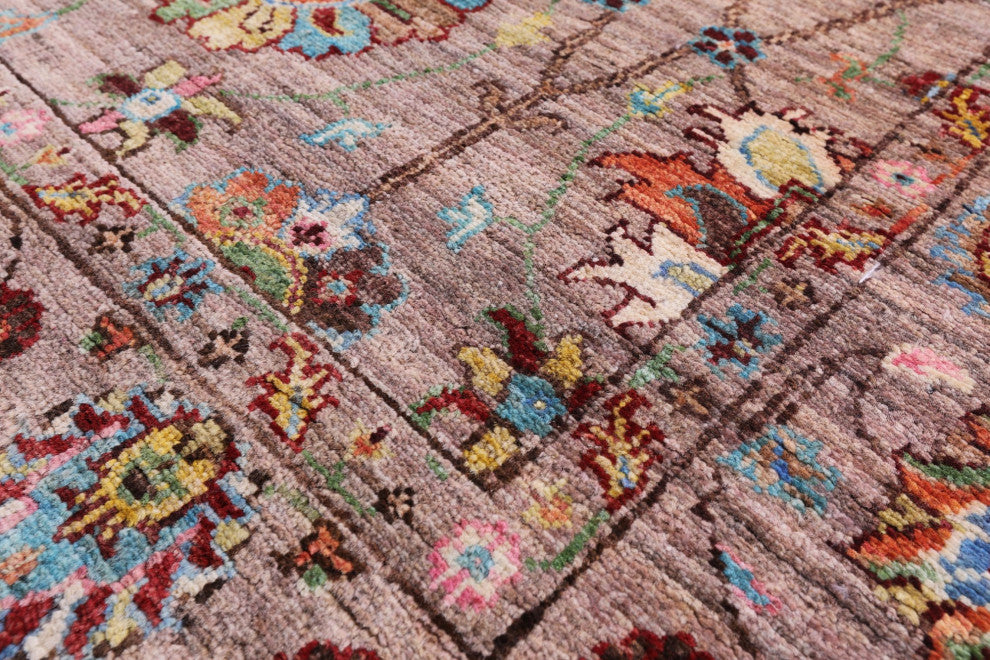 4' 10" X 6' 11" Persian Tabriz Handmade Wool Rug Q11328
