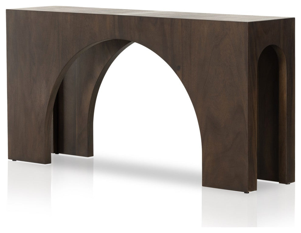 Fausto Console Table-Smoked Guanacaste