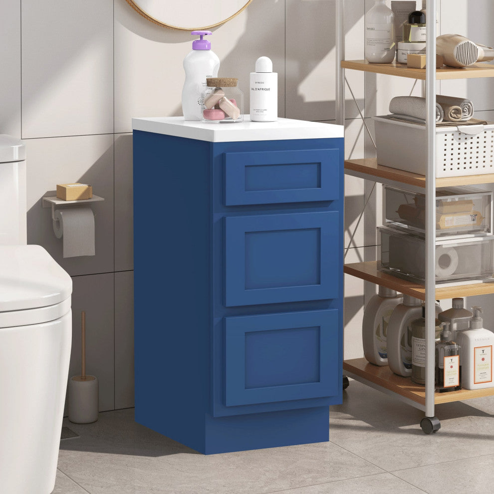 Vanity Art Vanity Cabinet, 15", Blue