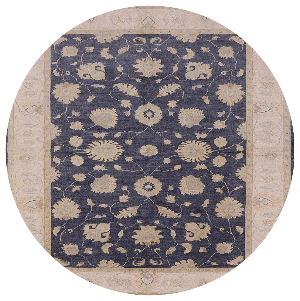 Ahgly Company Indoor Round Mid-Century Modern Area Rugs, 3' Round