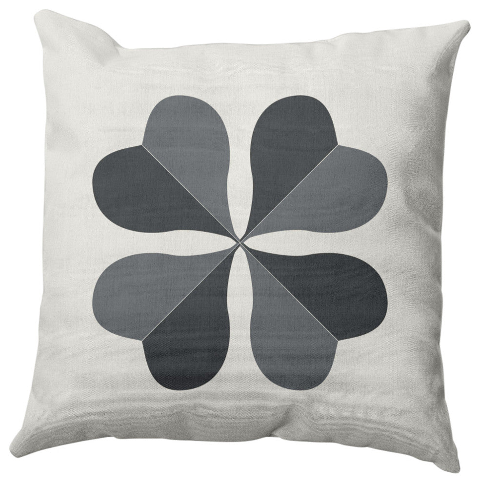 Lucky Clover St. Patrick's Day Decorative Throw Pillow, Pepper, 16x16"