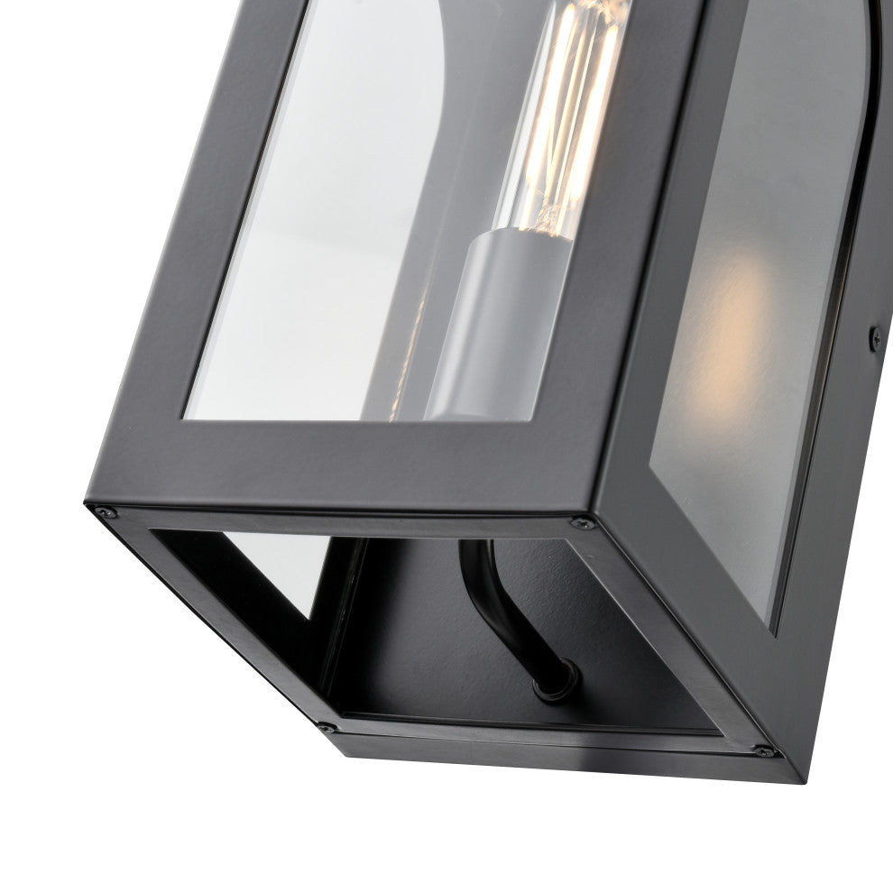 1 Light 5.75 in. Powder Coated Black Outdoor