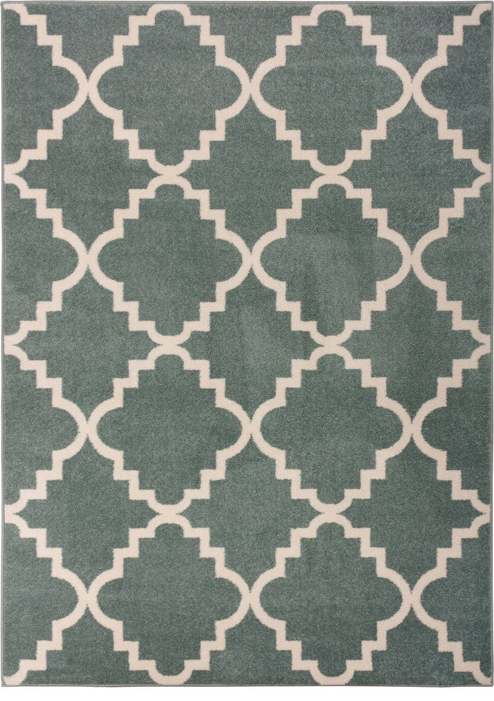 Well Woven Sydney Lulu's Lattice Area Rug, Light Blue, 7'10''x10'6"