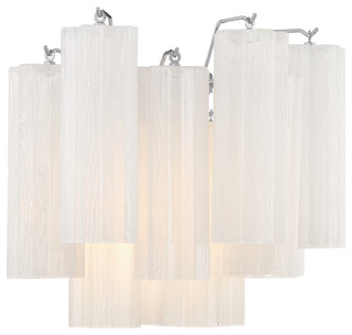 Crystorama Lighting Group ADD-302-WH Addis 2 Light 12" Tall Wall - Aged Brass