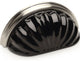 Real Glass Cabinet Cup Pulls - 6381SN-BL Satin Nickel Cabinet Cup Pull, Set of 5