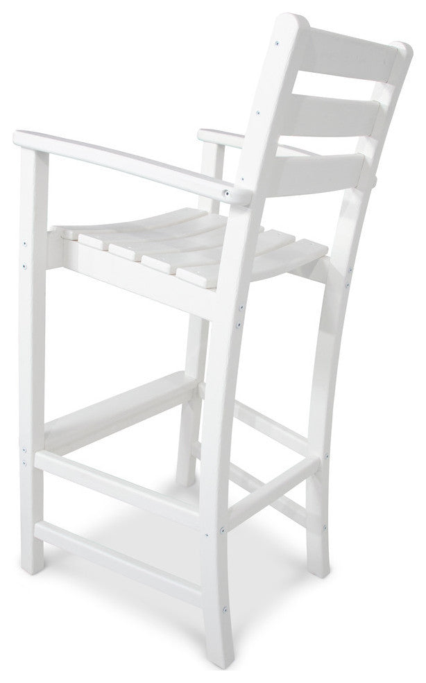 Monterey Bay Bar Arm Chair, Classic White