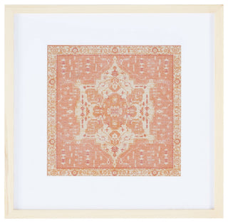 Safavieh Ishtar 18" Terracotta Framed Textile Wall Art