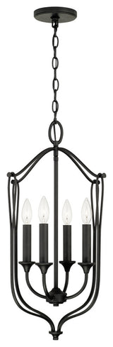 Capital Lighting Bentley 4-Light Foyer 541641BI Black Iron