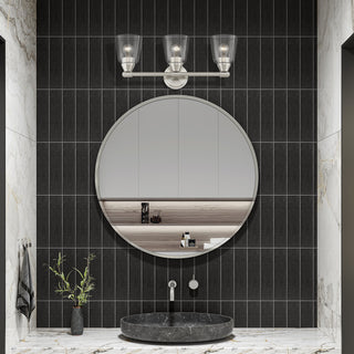 Catania 3-Light Brushed Nickel Vanity Sconce