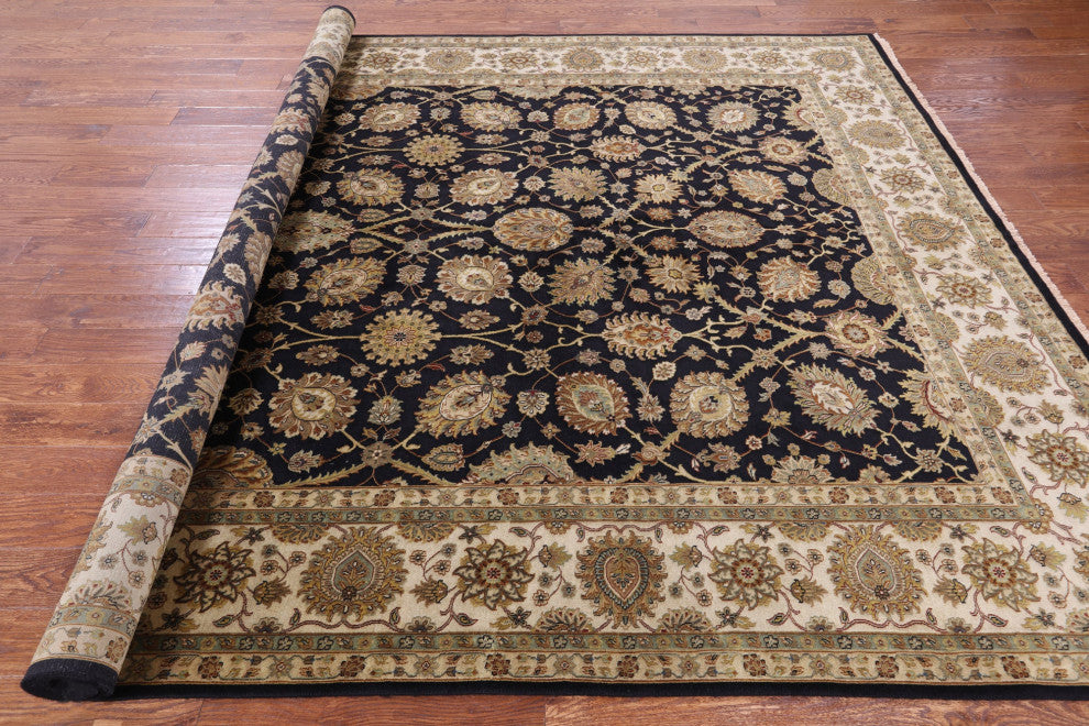 8' 10" X 12' 0" Persian Tabriz  Handmade Wool Rug - Q13749