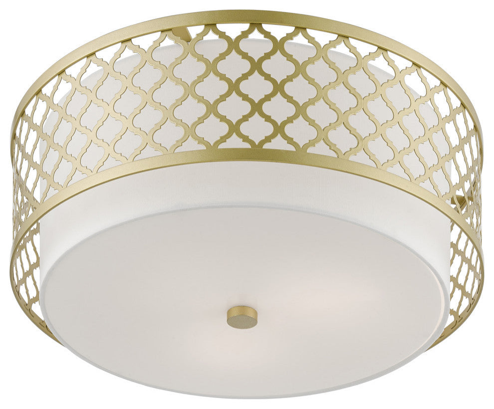 Arabesque 3 Light Soft Gold Large Semi-Flush