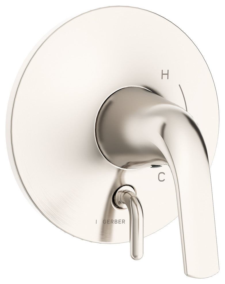 Lemora Single Handle Valve Only Trim Kit with Diverter on Valve Chrome, Brushed