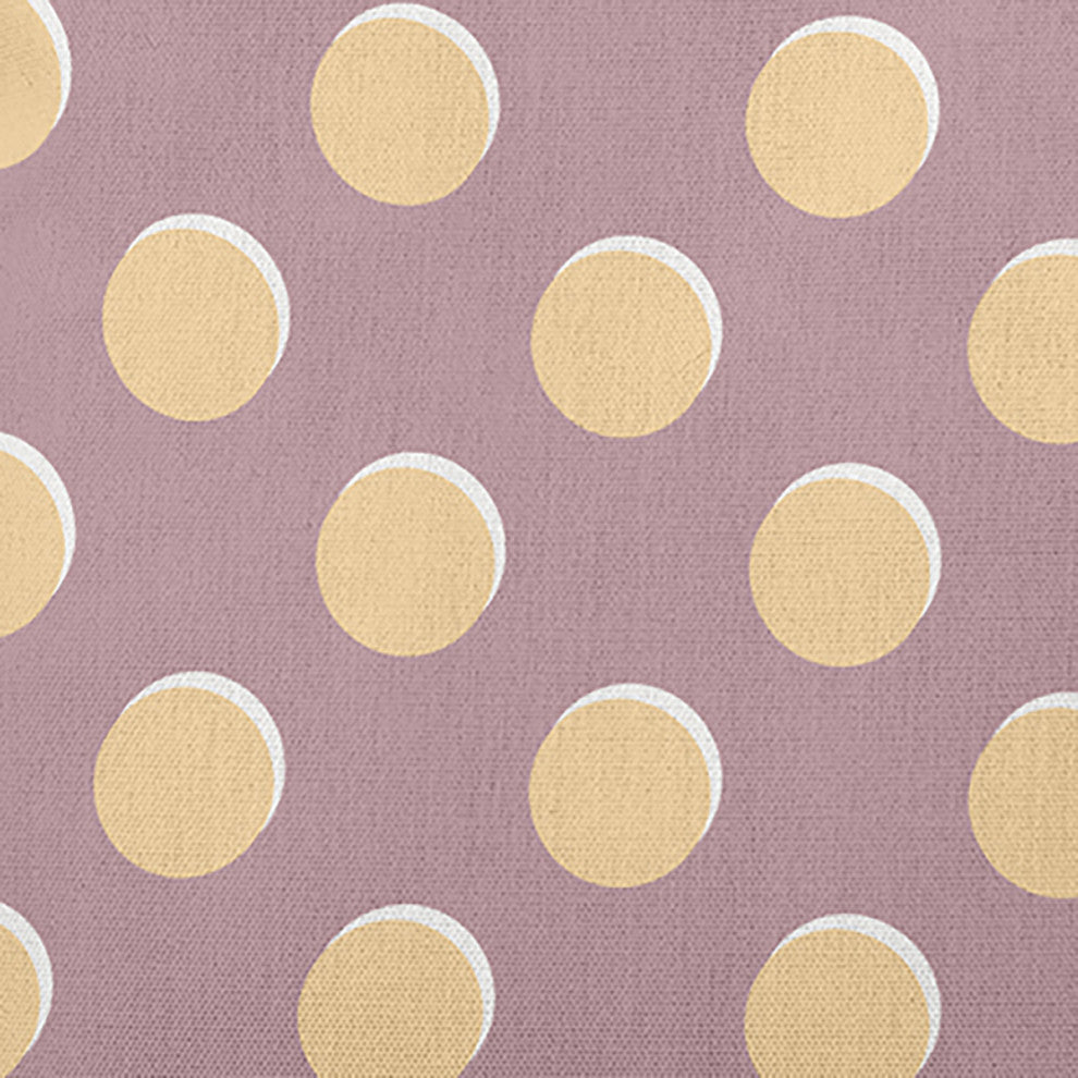 Polka Dots Decorative Throw Pillow, Romantic Purple, 16"x16"