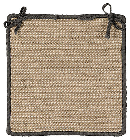 Colonial Mills Chair Pad Boat House Gray Chair Pad