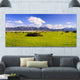 Green Bavaria Field Panorama, Landscape Canvas Art Print, 60"x28"