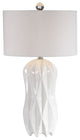 Uttermost Malena Glossy White Table Lamp