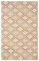 Brown Contemporary Geometric Raga Area Rug
