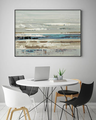 "Eternal Horizon I" Art block Framed Canvas, 32"x24"