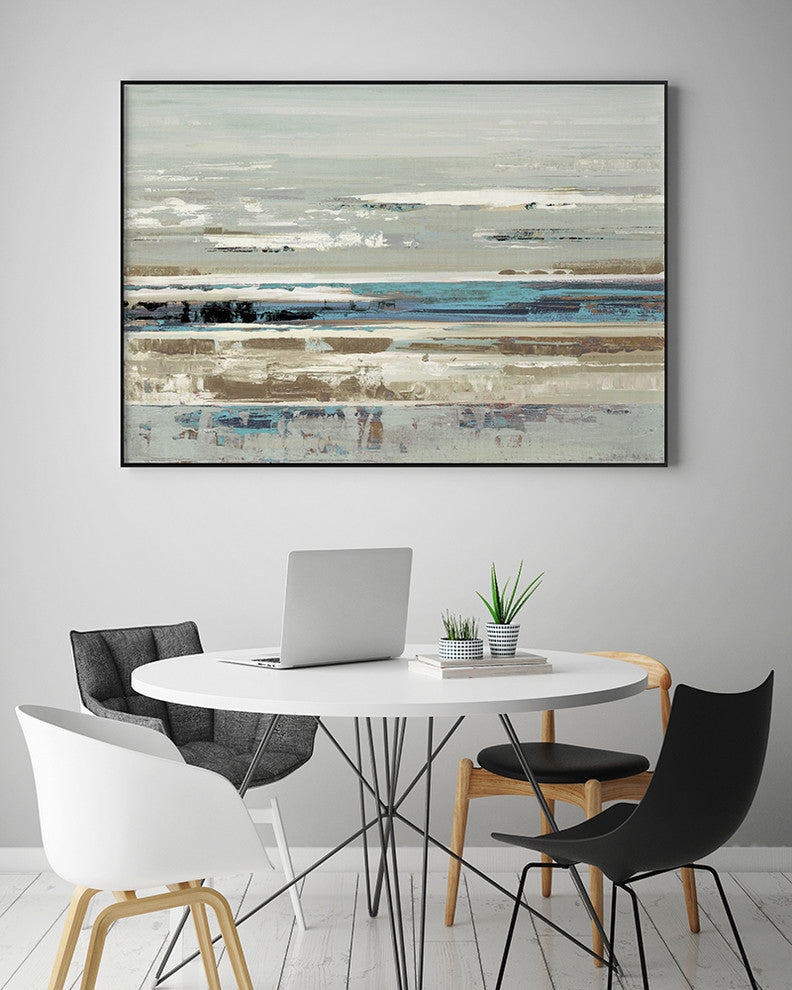 "Eternal Horizon I" Art block Framed Canvas, 32"x24"