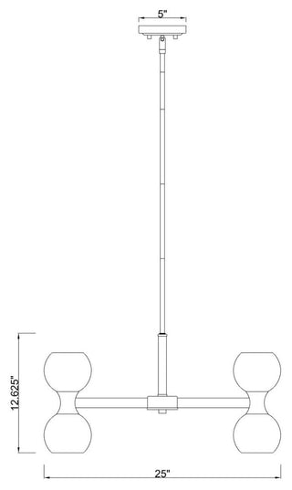 Z-LITE 10-Light Chandelier, Modern Gold