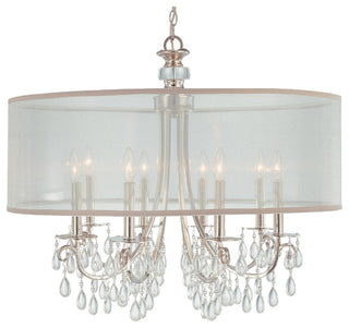 Hampton 8-Light Chandelier, Polished Chrome Finish