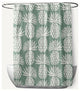 Pineapple Pattern Sage 70" w x 73" h Shower Curtain