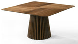 Platte Mid-Century Modern Walnut Square Dining Table